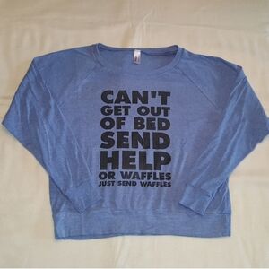 Blue Graphic Sweatshirt